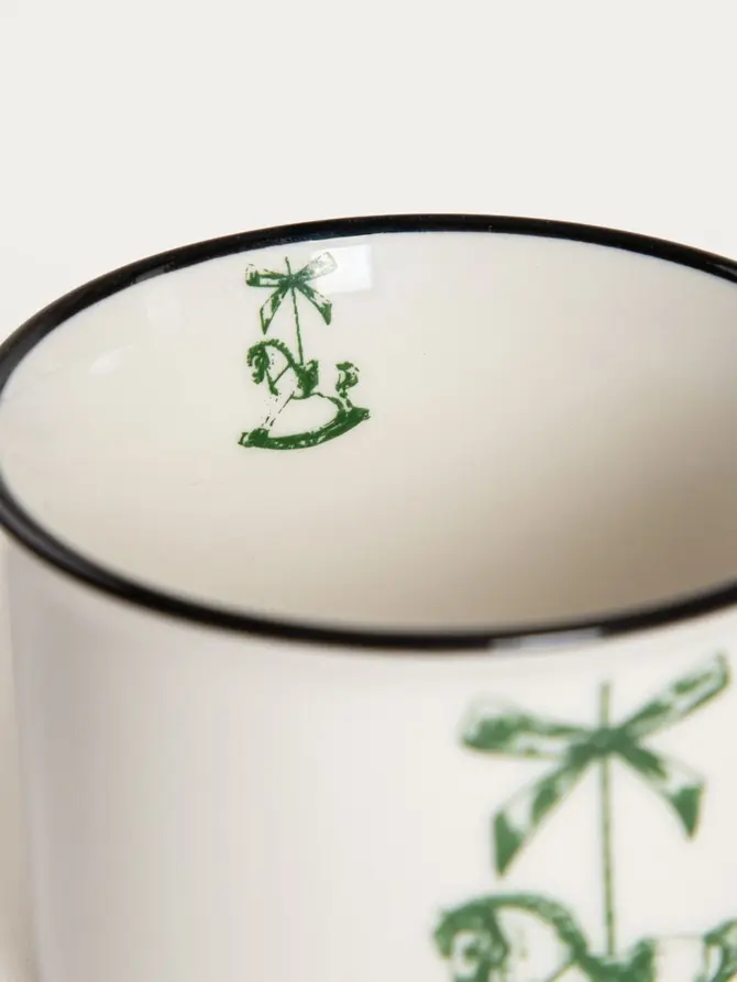 Zestaw kubków CANPI porcelanowych z konikiem, 4 szt. 0,15 l
