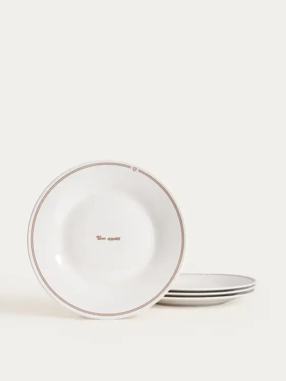 Zestaw talerzy PATISSERIE porcelanowych obiadowych, 27 cm 4 szt.