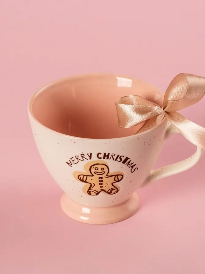 Kubek FROSETTA porcelanowy z ciastkiem 0,3 l