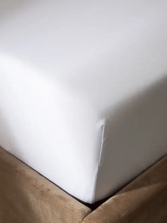 Prześcieradło PELLY jersey białe PREMIUM 140x200 cm